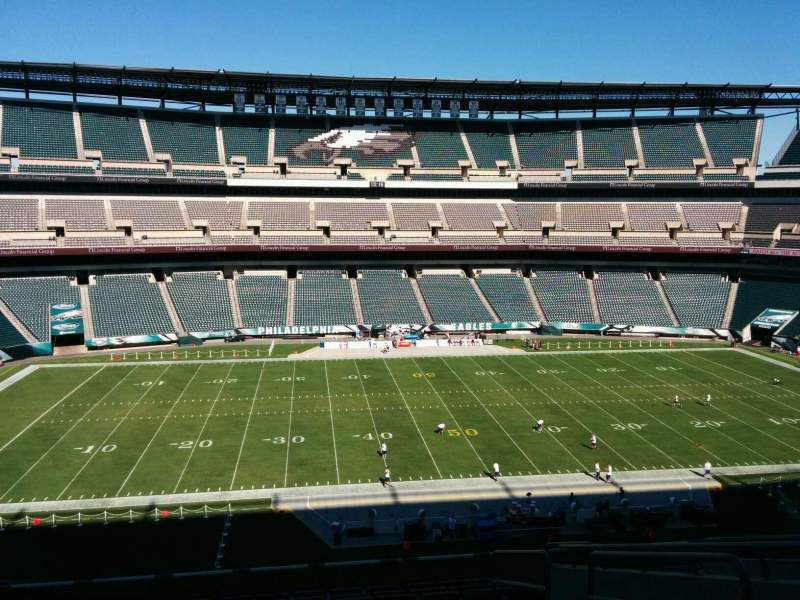 Lincoln Financial Field Section C39 Row 18 Seat 3 Philadelphia Eagles Vs Baltimore Ravens 