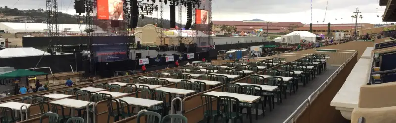 The Corona Grandstand Stage at the Del Mar Fairgrounds