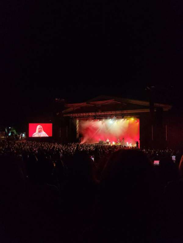 The Greek Theatre, section: B Right, row: H, seat: 30
