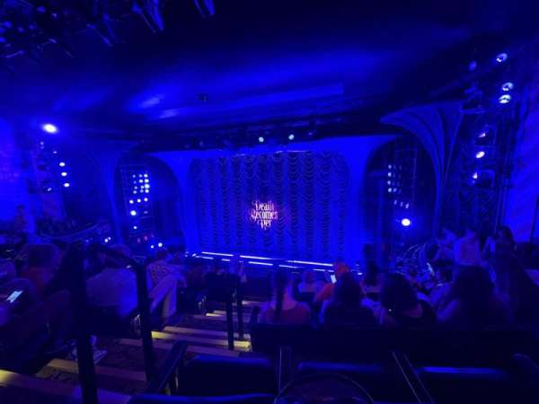 Lunt-Fontanne Theatre, section: Front Mezzanine R, row: E, seat: 4