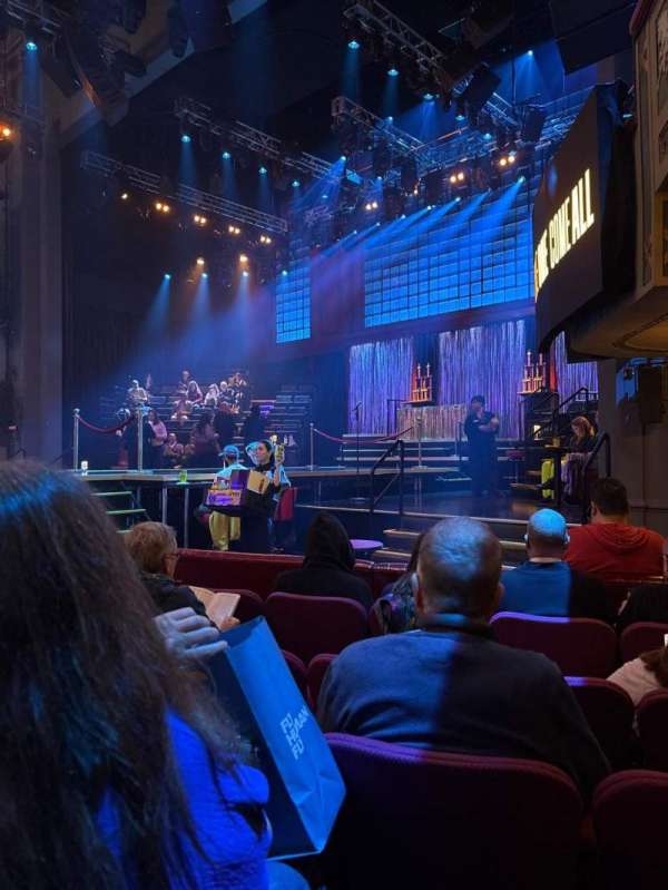 Broadhurst Theatre, section: Orchestra R, row: H, seat: 18