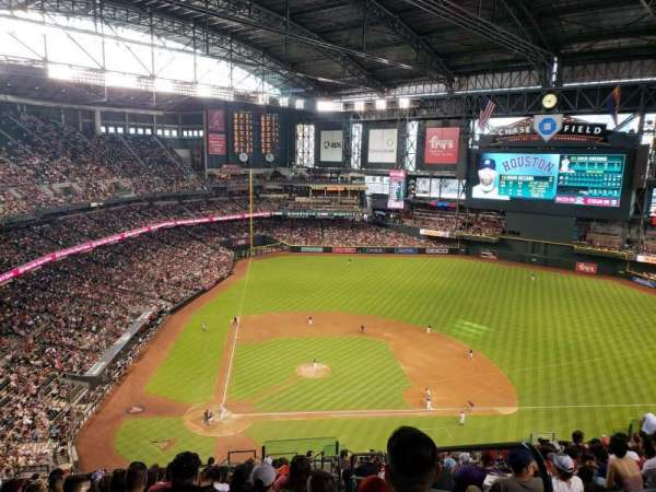 Chase Field, section: 312, row: 22, seat: 1