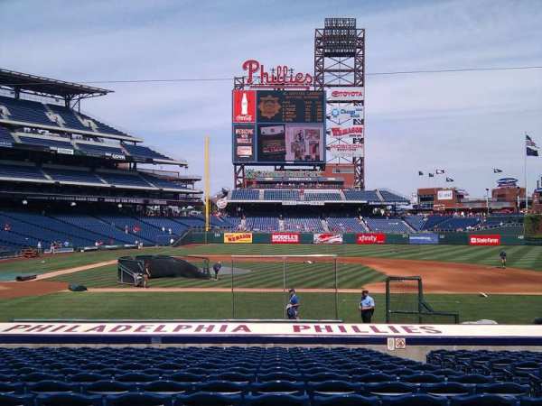 Citizens Bank Park, section: 117, row: 16, seat: 5