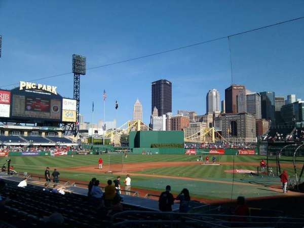 PNC Park, section: 119, row: b, seat: 12