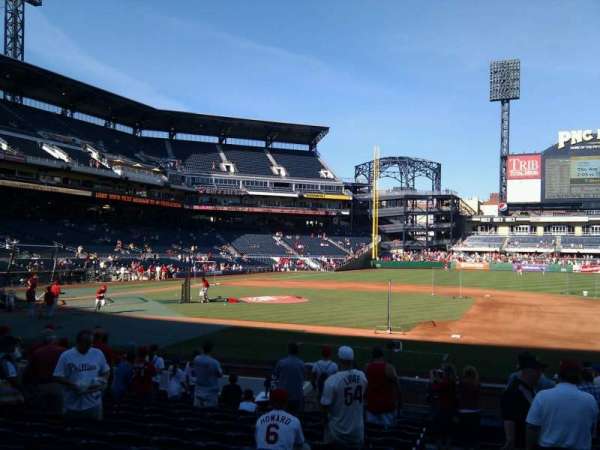 PNC Park, section: 109, row: d, seat: 13