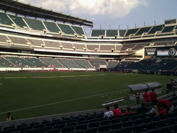 Lincoln Financial Field, section: 136, row: 11, seat: 20