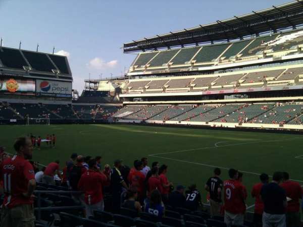Lincoln Financial Field, section: 106, row: 10, seat: 11