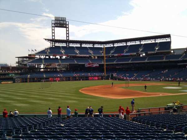 Citizens Bank Park, section: 134, row: 25, seat: 10