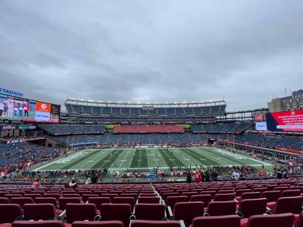 Gillette Stadium, section: CL32, row: 15, seat: 10