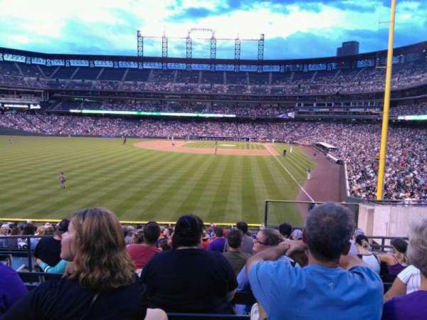 Coors Field, section: 151, row: 22, seat: 8