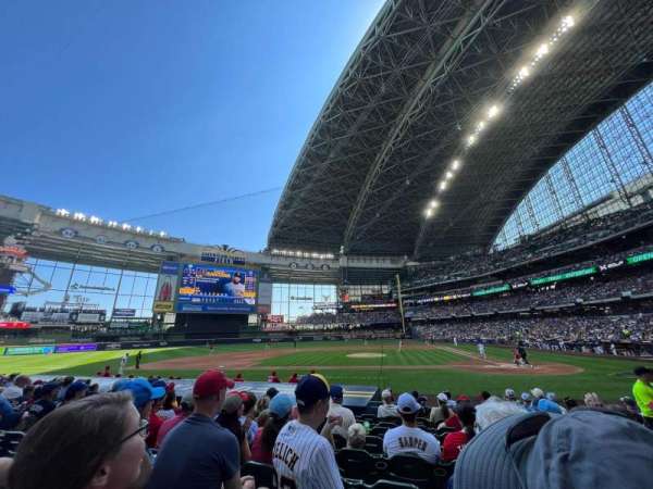American Family Field, section: 121, row: 12, seat: 6
