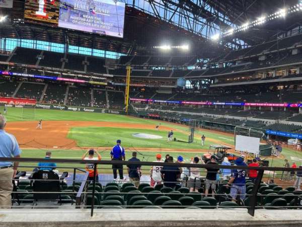 Globe Life Field, section: 8, row: 10, seat: 12