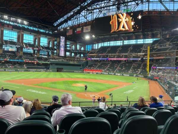 Globe Life Field, section: 13, row: 15, seat: 10