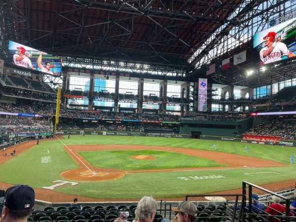 Globe Life Field, section: 15, row: 12, seat: 7