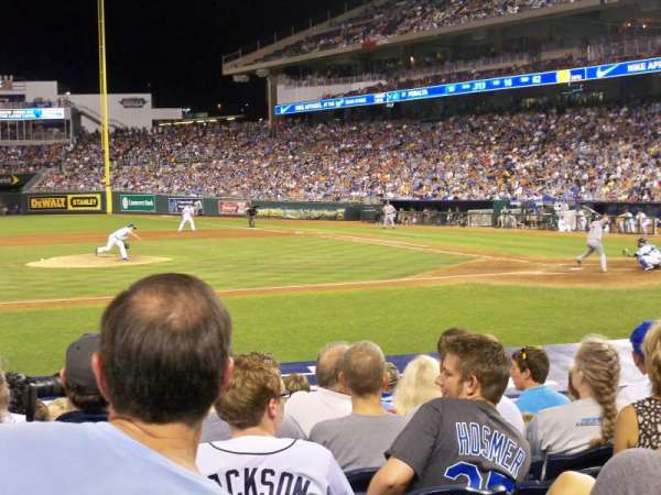 Kauffman Stadium, section: 121, row: J, seat: 3