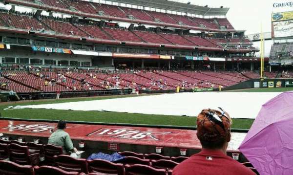 Great American Ball Park, section: 130, row: L, seat: 9
