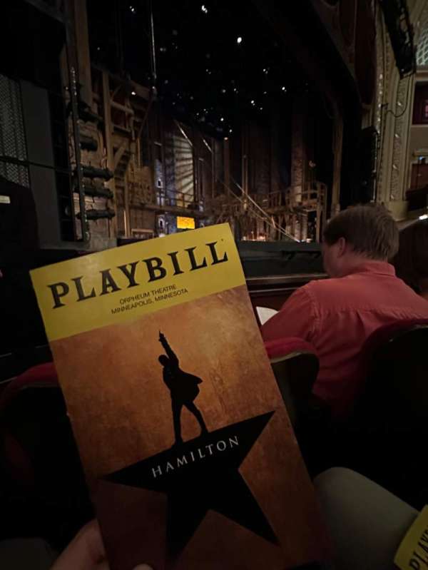 Orpheum Theatre, Minneapolis, section: Main Floor 1, row: B, seat: 15
