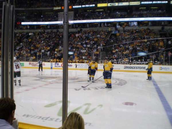 Bridgestone Arena, section: 106, row: CC, seat: 9