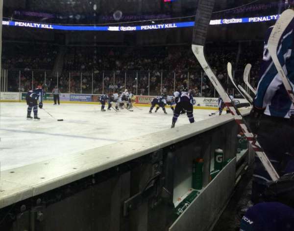 Gas South Arena, section: 105 - Between the Benches, row: N/A, seat: N/A