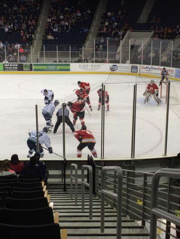 Gas South Arena, section: 120, row: M, seat: 1