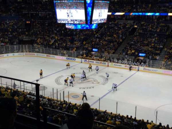 Bridgestone Arena, section: 212, row: F, seat: 14