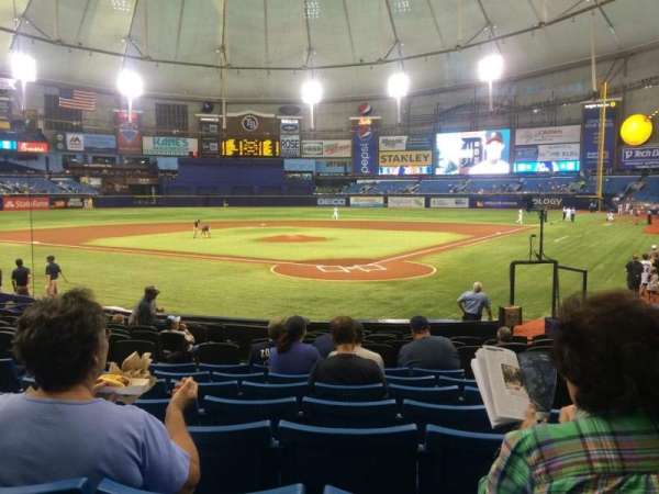 Tropicana Field, section: 103, row: T, seat: 7-8