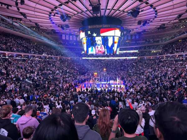 Madison Square Garden, section: 102, row: 15, seat: 21