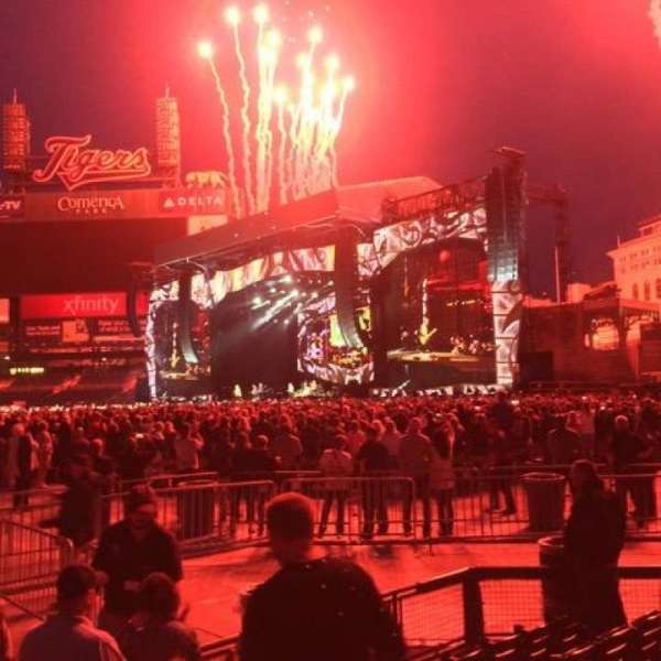 Comerica Park, section: 114, row: 6, seat: 4