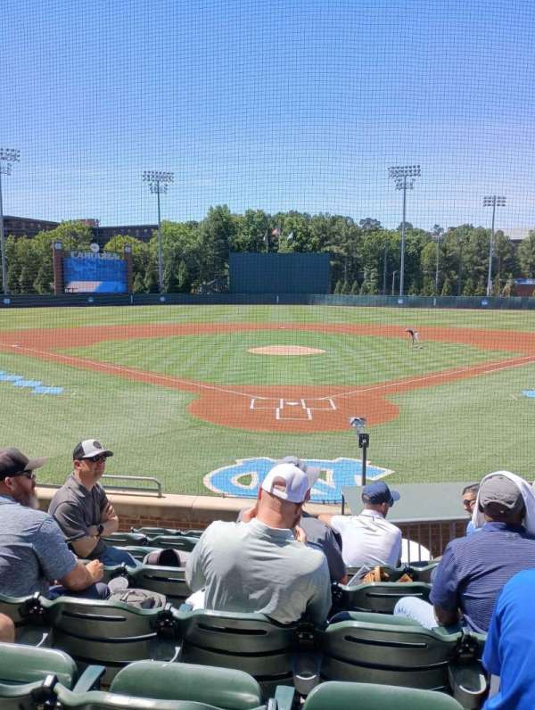 Boshamer Stadium, section: 109, row: H, seat: 6
