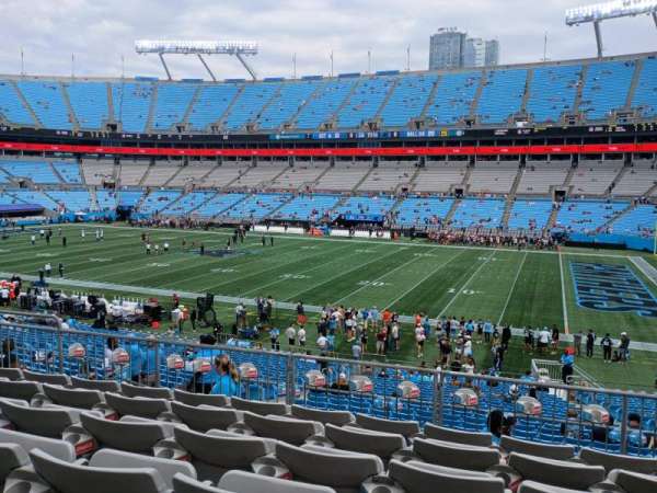 Bank of America Stadium, section: 340, row: 6, seat: 7
