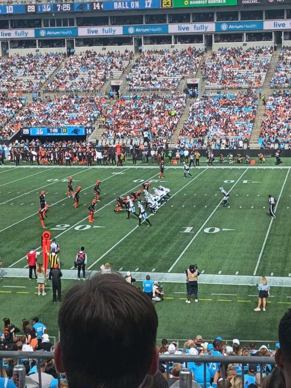 Bank of America Stadium, section: 340, row: 6, seat: 7