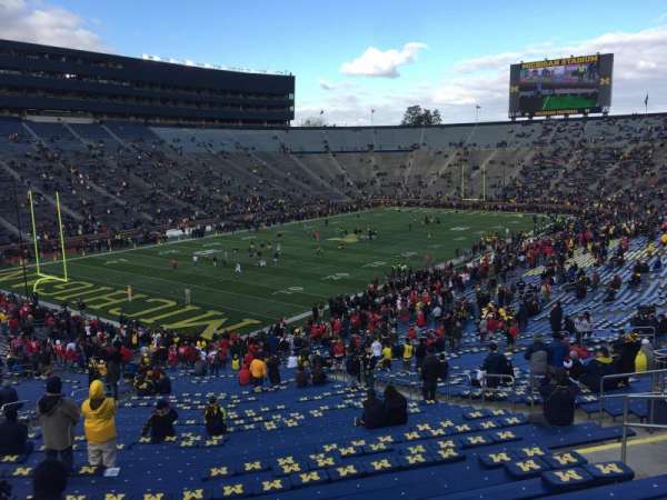 Michigan Stadium, section: 7, row: 64, seat: 4