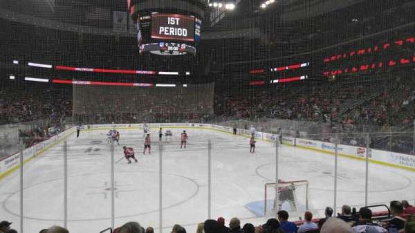 Prudential Center, section: 1e, row: 9, seat: 8