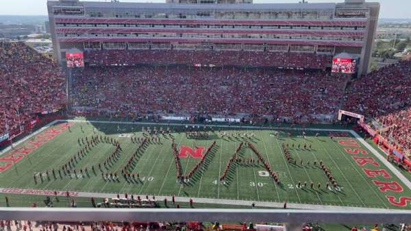 Memorial Stadium, Lincoln, section: 606, row: 1, seat: 12