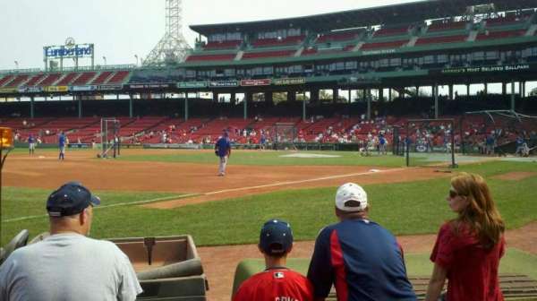 Fenway Park, section: Field Box 76, row: AAA, seat: 2