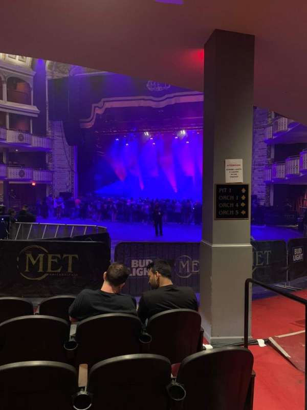 The Met Philadelphia, section: Orchestra 5, row: F, seat: 2