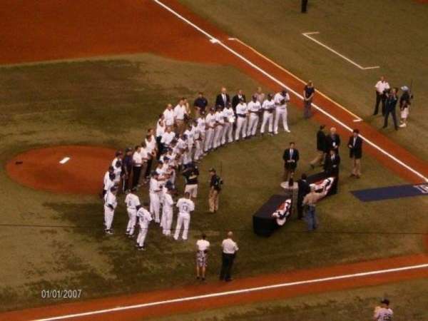 Tropicana Field, section: 313, row: L, seat: 9