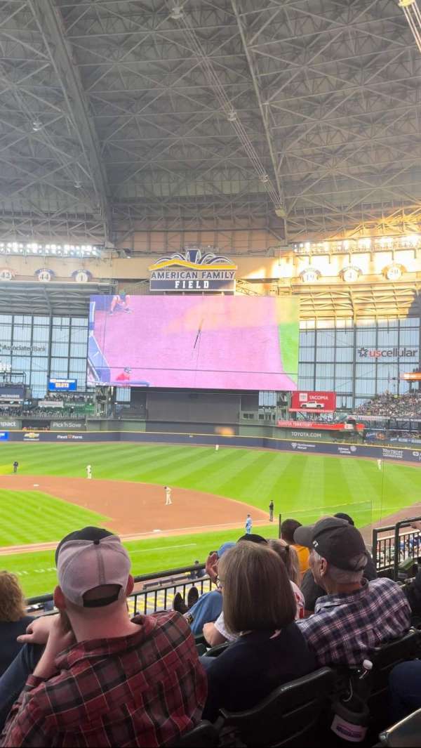 American Family Field, section: 215, row: 3, seat: 12
