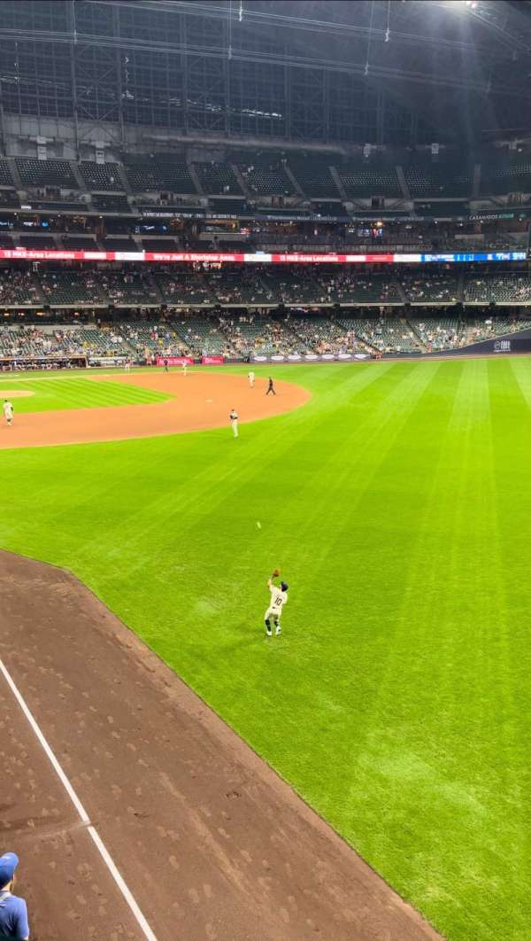 American Family Field, section: 206, row: 1, seat: 13