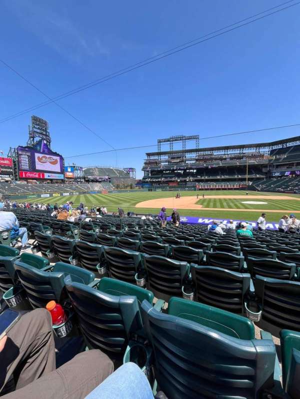 Coors Field, section: 138, row: 22, seat: 9