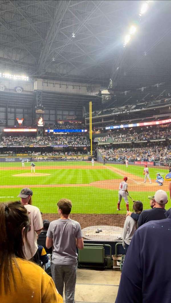American Family Field, section: 120, row: 8, seat: 12