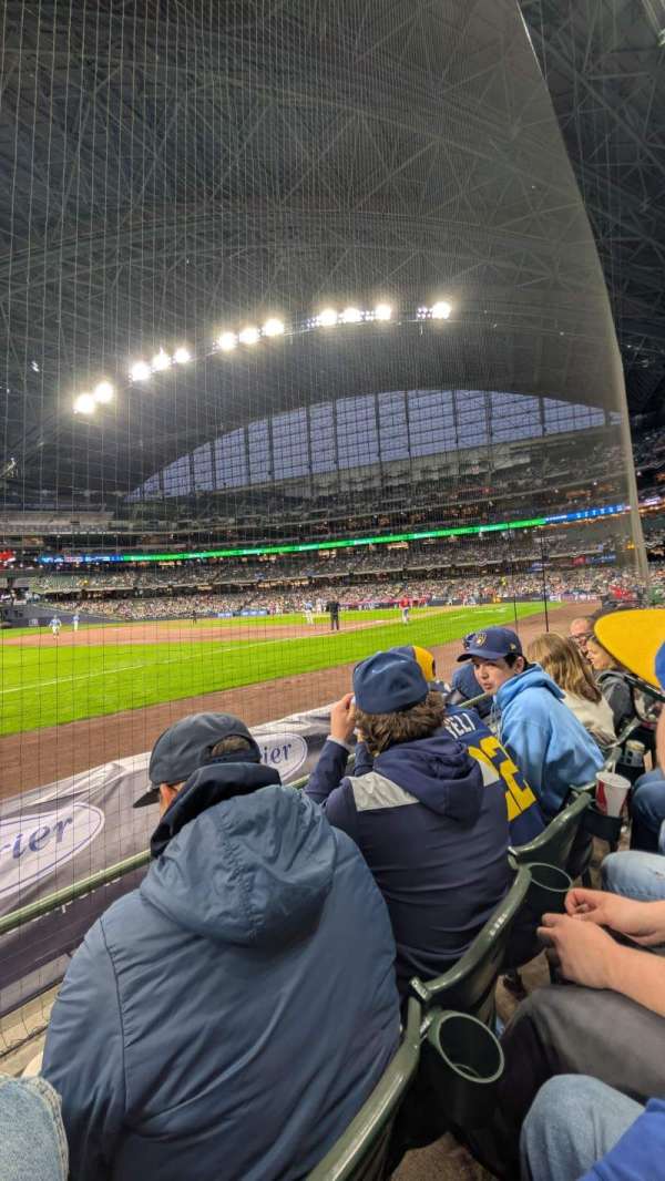 American Family Field, section: 126, row: 2, seat: 8