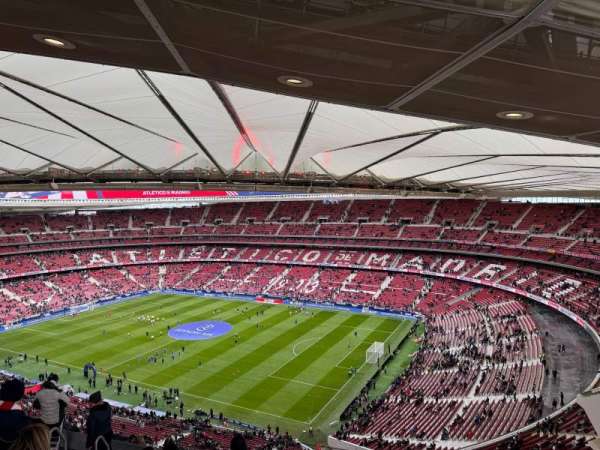 Estadio Metropolitano, Madrid, section: Lateral oeste grada alta 501, row: 7, seat: 9