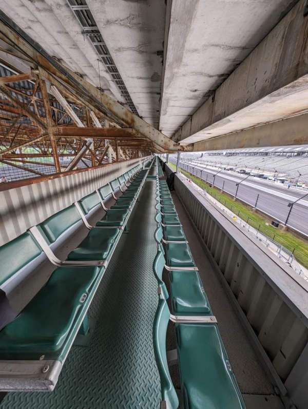 Indianapolis Motor Speedway, section: Paddock Press Penthouse, row: 1, seat: 7
