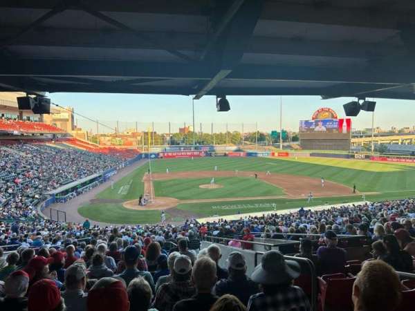 Sahlen Field, section: 108, row: OO, seat: 3
