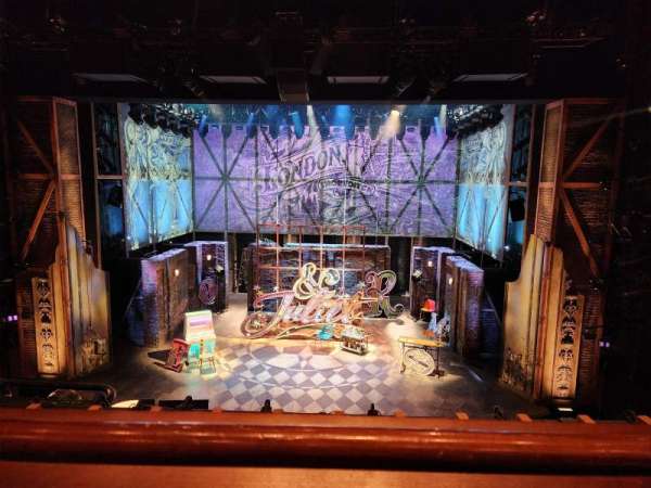Stephen Sondheim Theatre, section: Mezzanine C, row: AA, seat: 103