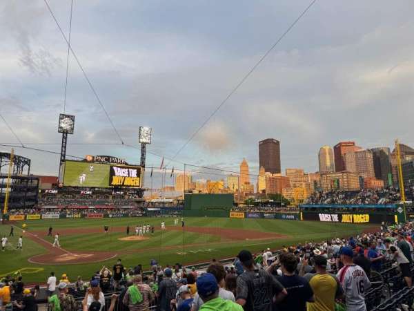 PNC Park, section: 114, row: L, seat: 20