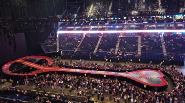 The O2, London, section: 404, row: A, seat: 540
