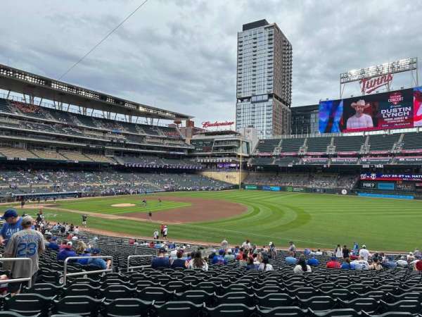 Target Field, section: 104, row: 35, seat: 16