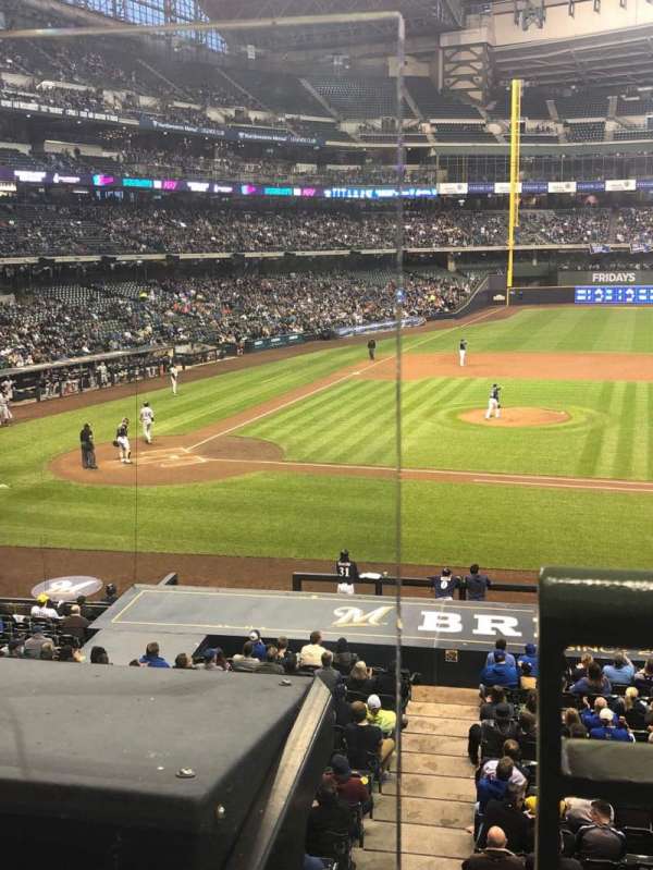 American Family Field, section: 213, row: 1, seat: 1